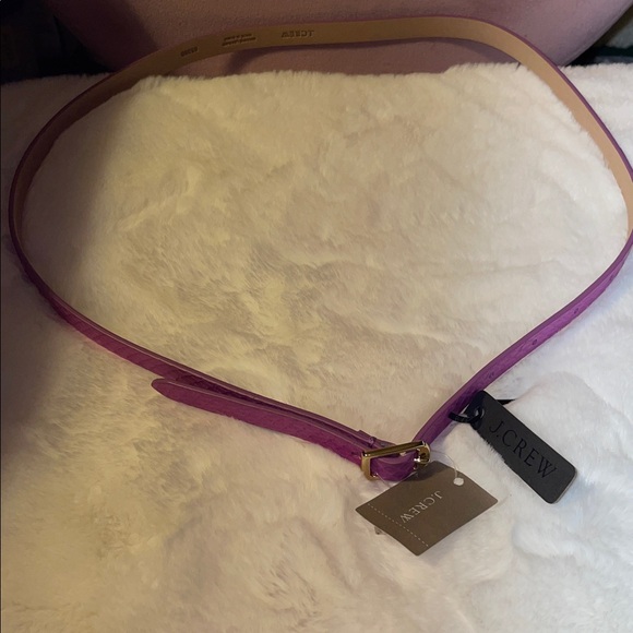 J. Crew Women's Vibrant Purple Belt - Picture 3 of 6